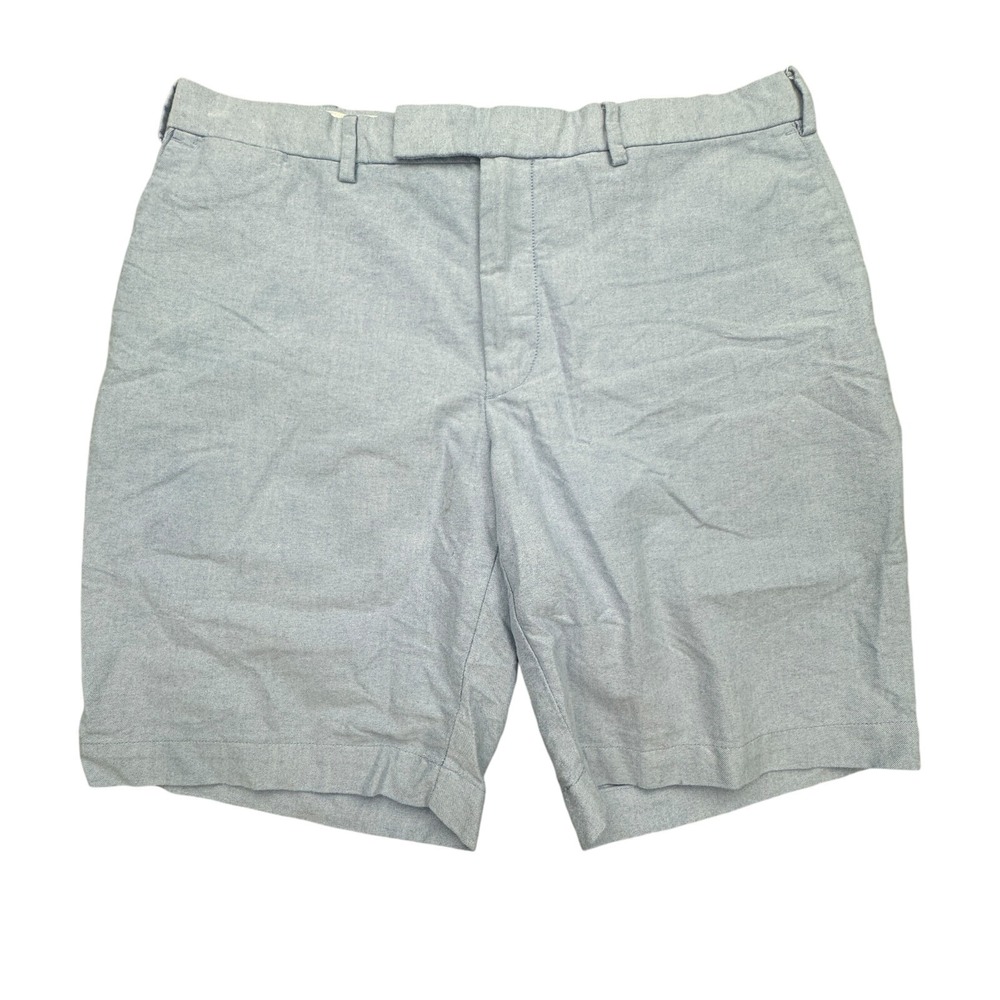 Polo Ralph Lauren Shorts Mens 38 Blue Flat Front Chino Cotton Preppy